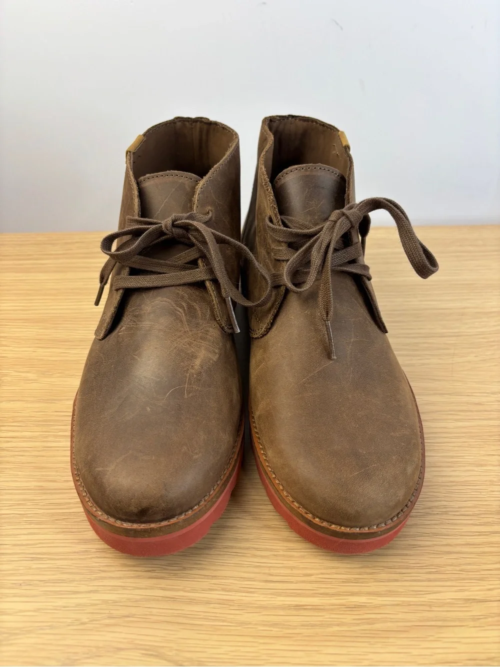 Vans Desert Chukka Boots in the (Leather) Brown‎ / Burnt Henna Mens 6.5 NEW